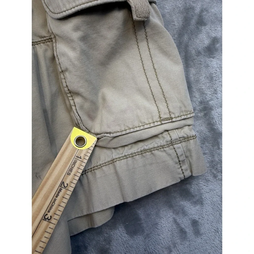 Urban Pipeline Mens Size 34x11.5 Cargo Shorts Khaki Tan Cotton Relaxed